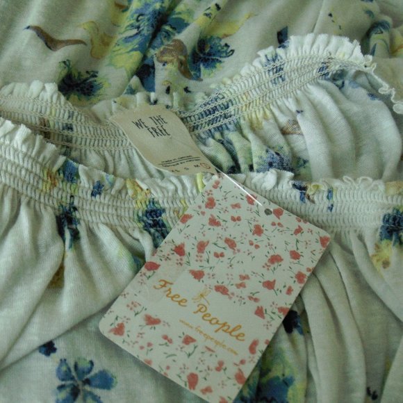 We The Free Sam Off The Shoulder Floral Top L - Picture 8 of 8